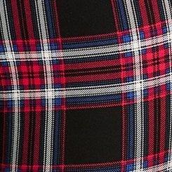 Pixie Luxe Ponte Skinny Pant, DELILAH PLAID DEEP BLACK, swatch