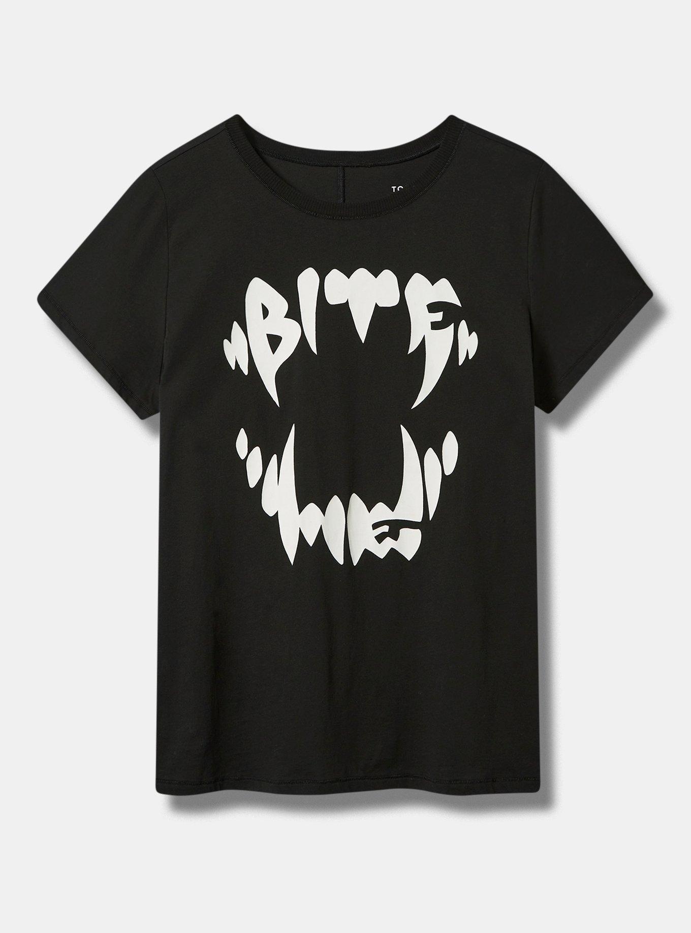 Plus Size - Bite Me Vintage Cotton Crew Neck Tee - Torrid
