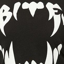 Bite Me Vintage Cotton Crew Neck Tee, DEEP BLACK, swatch