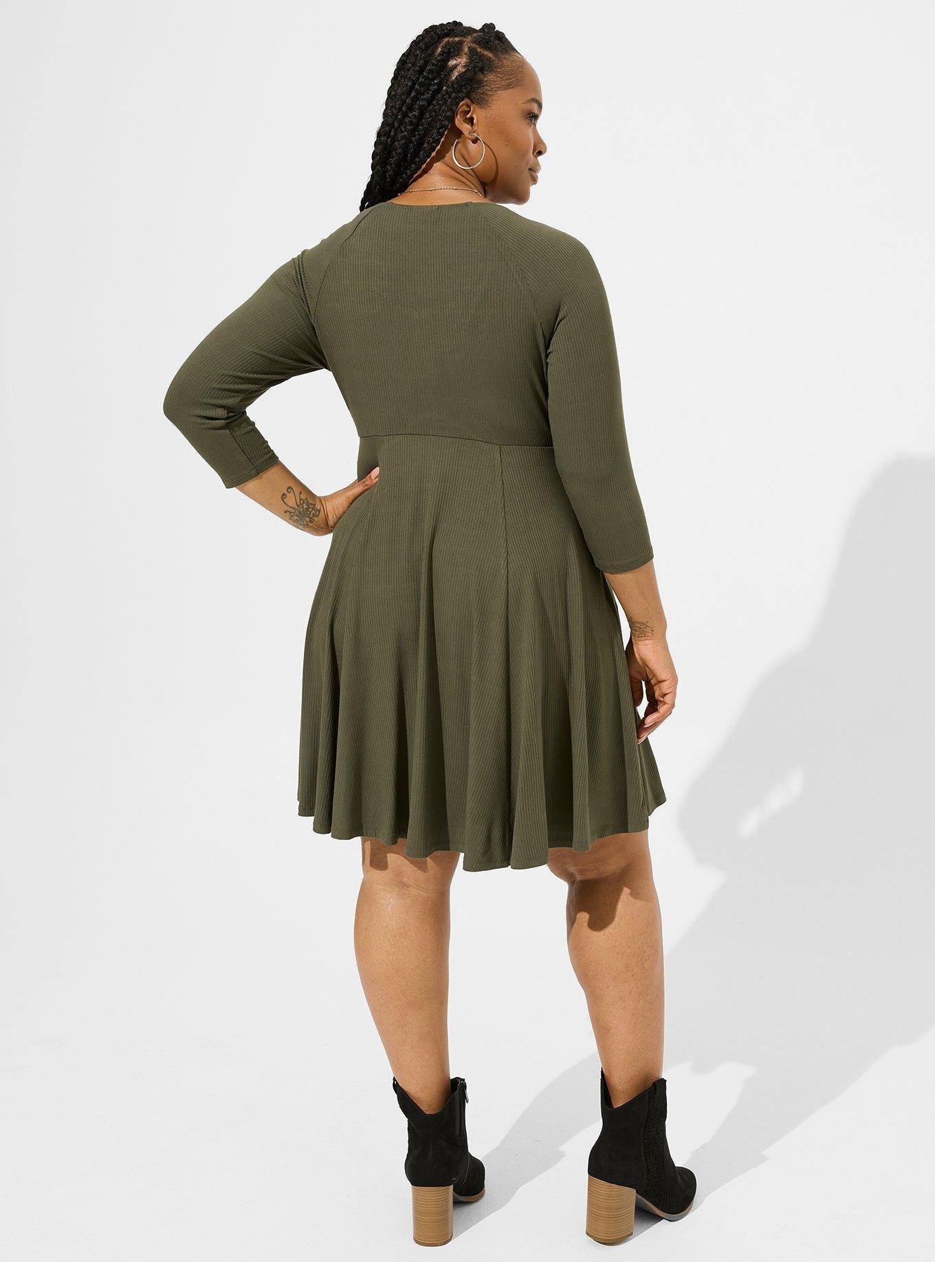 Torrid olive outlet green dress