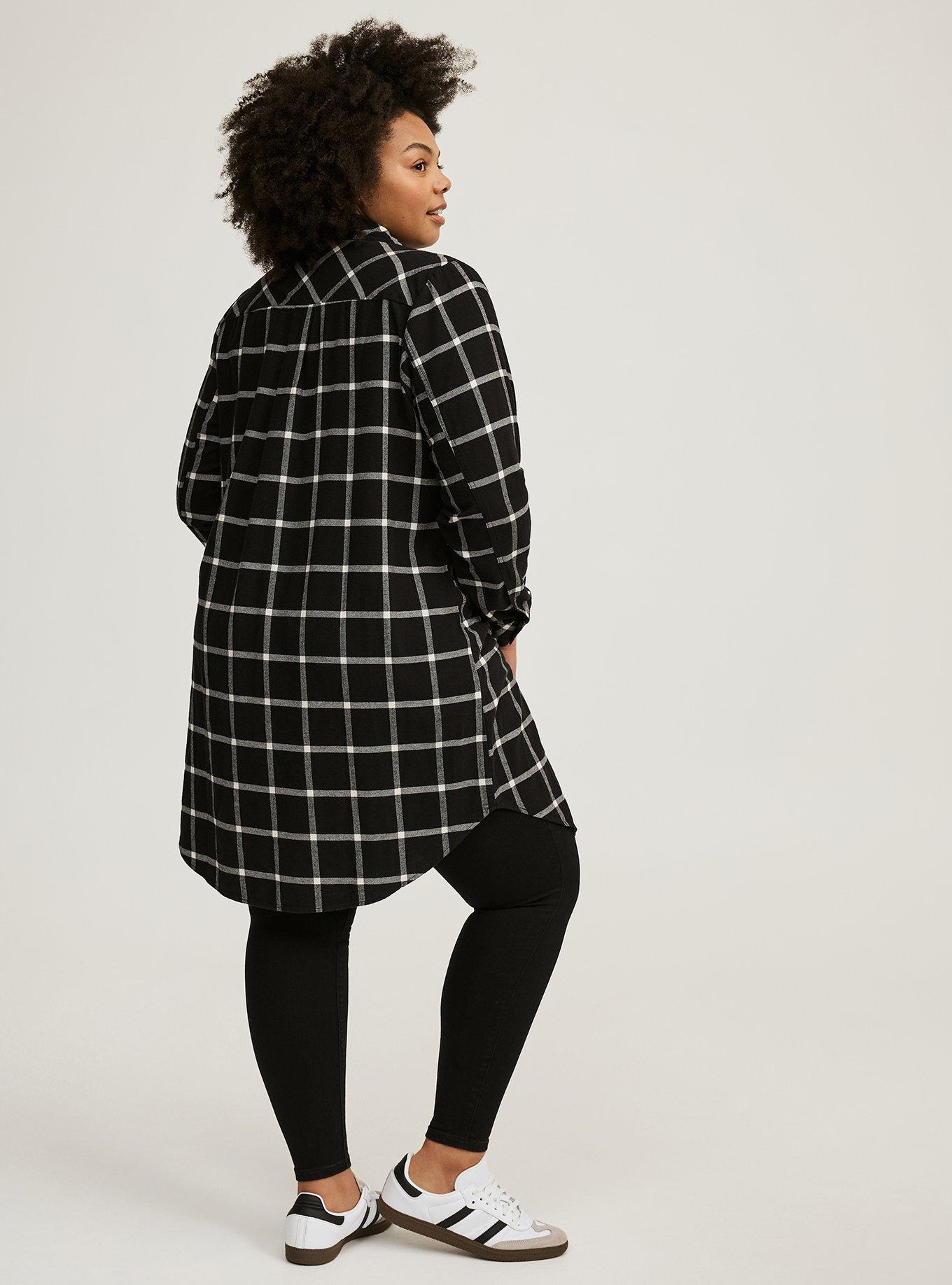 Flannel Midi Shacket, JANE PLAID, alternate