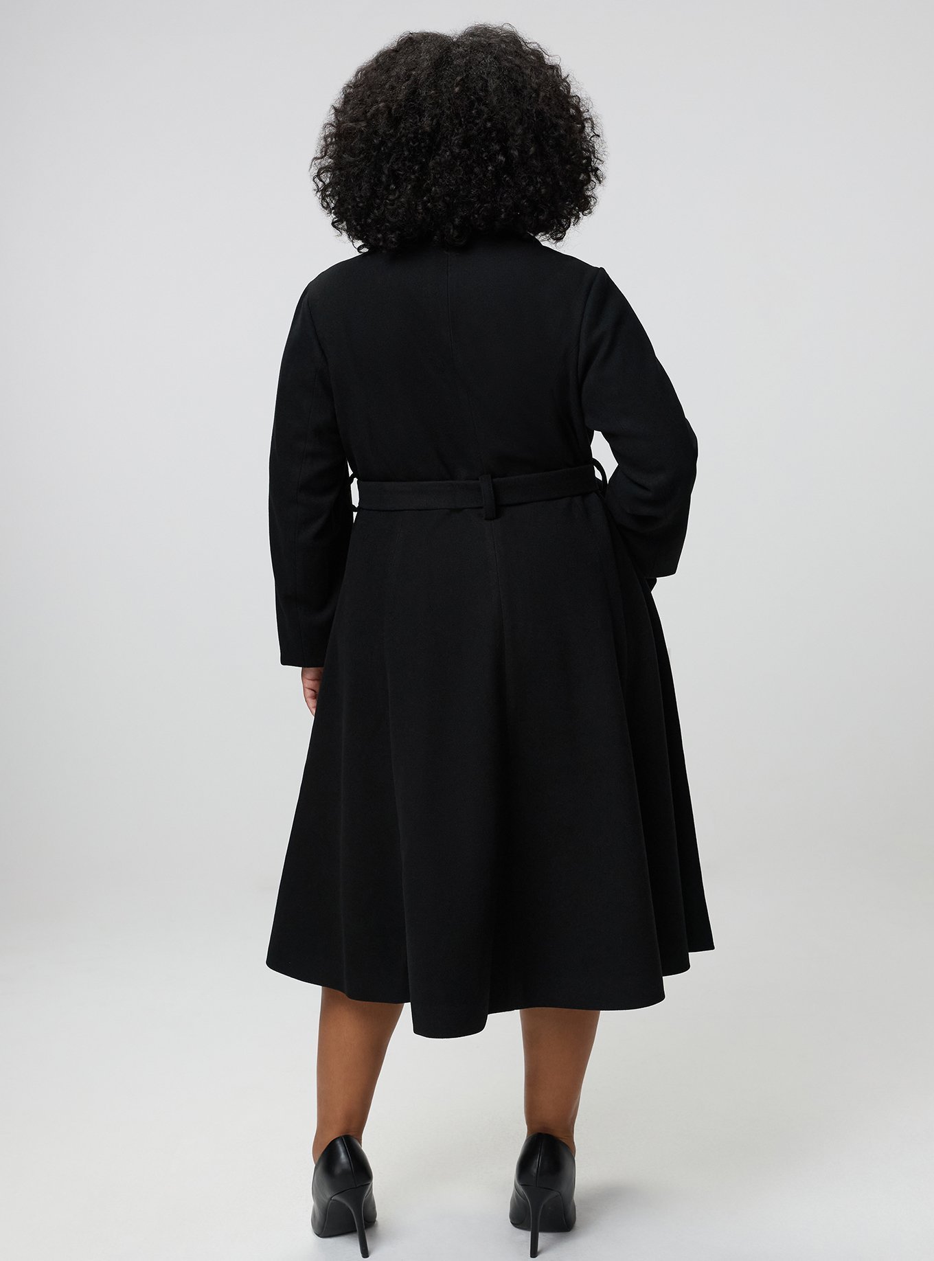 Plus Size - Faux Melton Tie Front Coat - Torrid