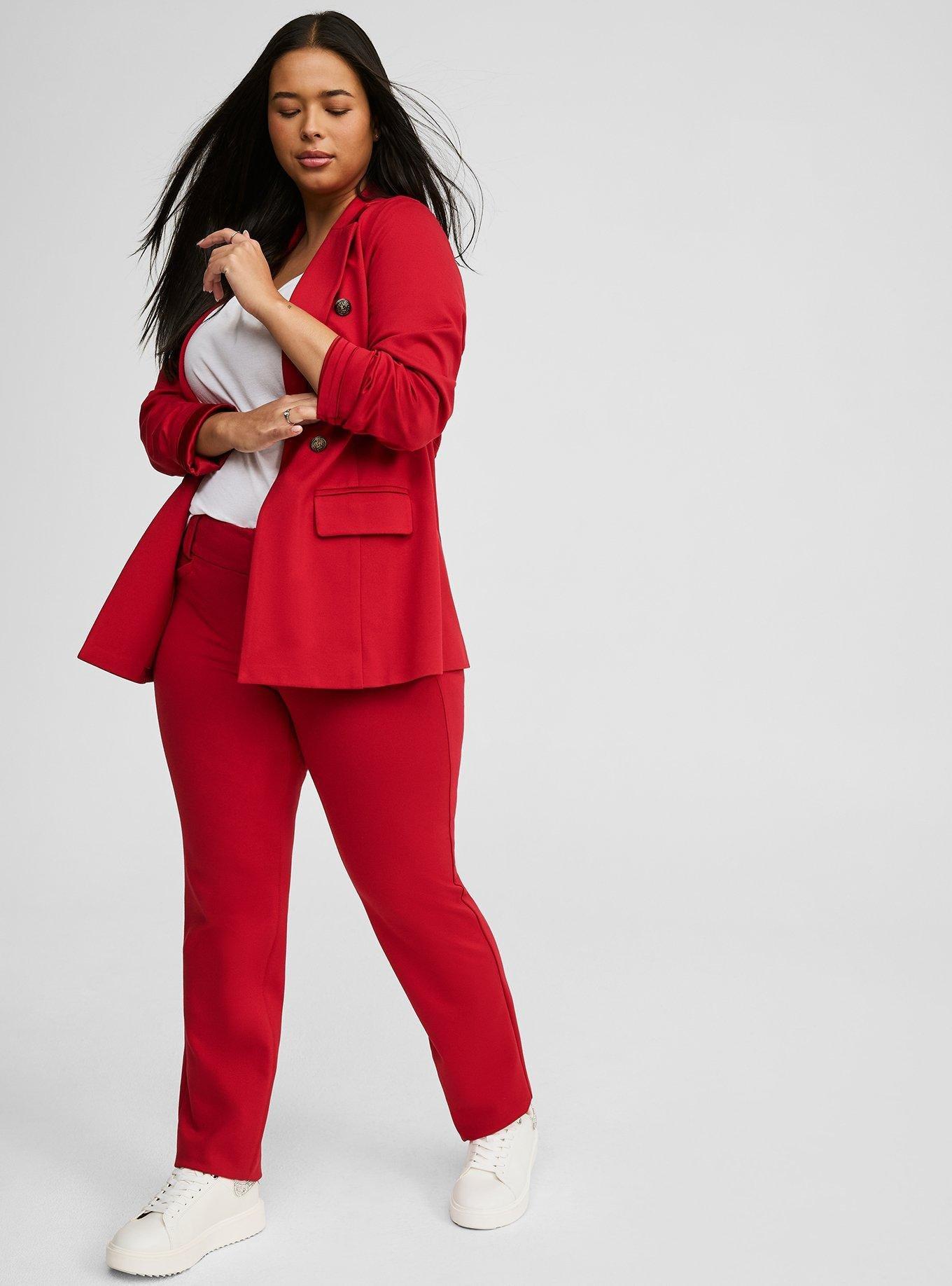 Ponte Double Breasted Relaxed Blazer