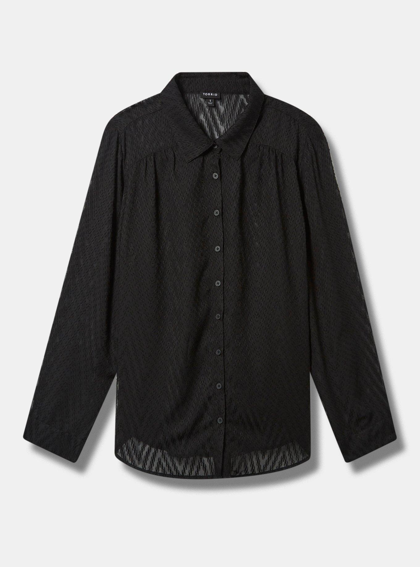 Madison Clip Dot Zig Zag Button-Up Shirt