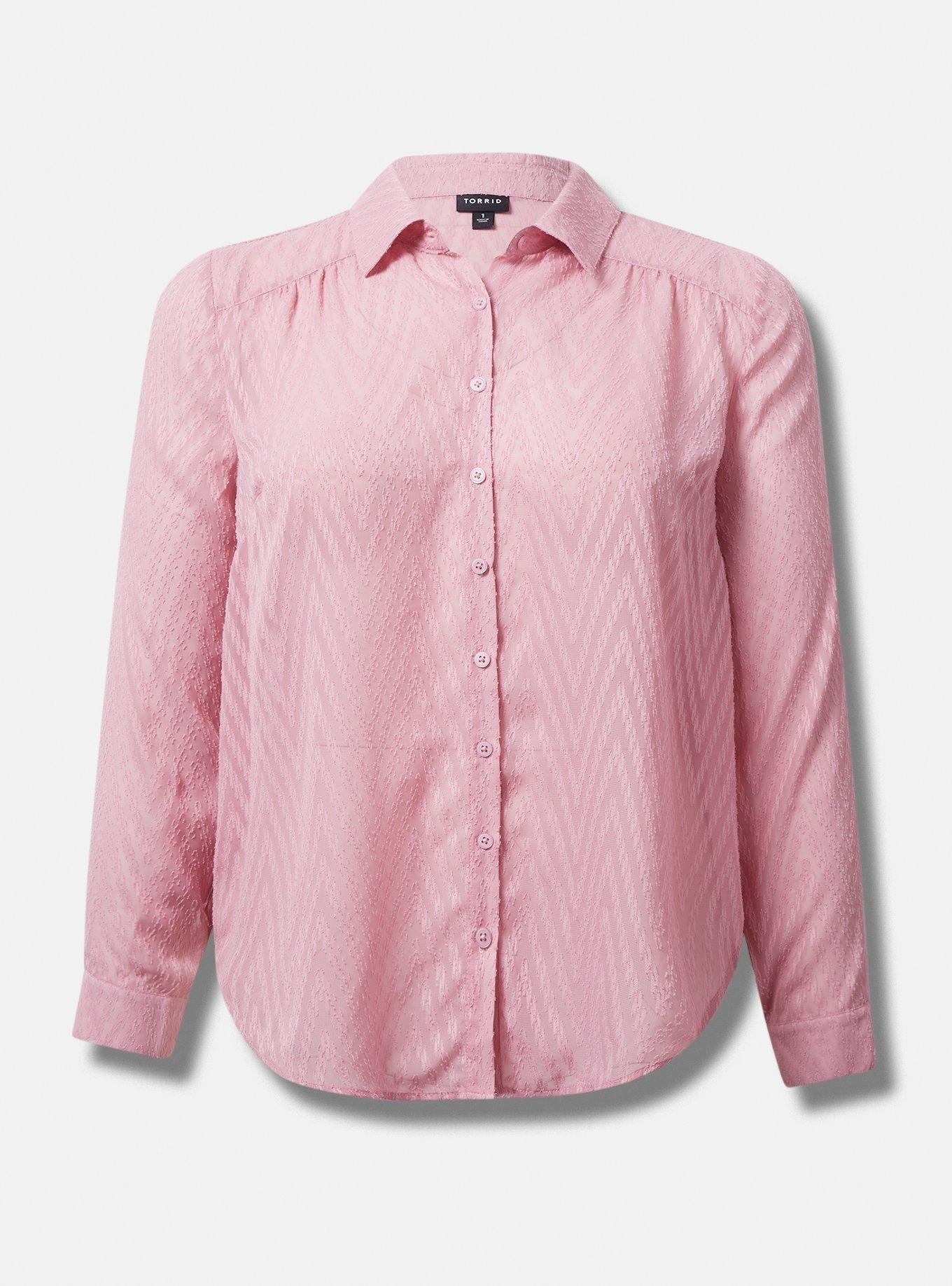 Madison Clip Dot Zig Zag Button-Up Shirt