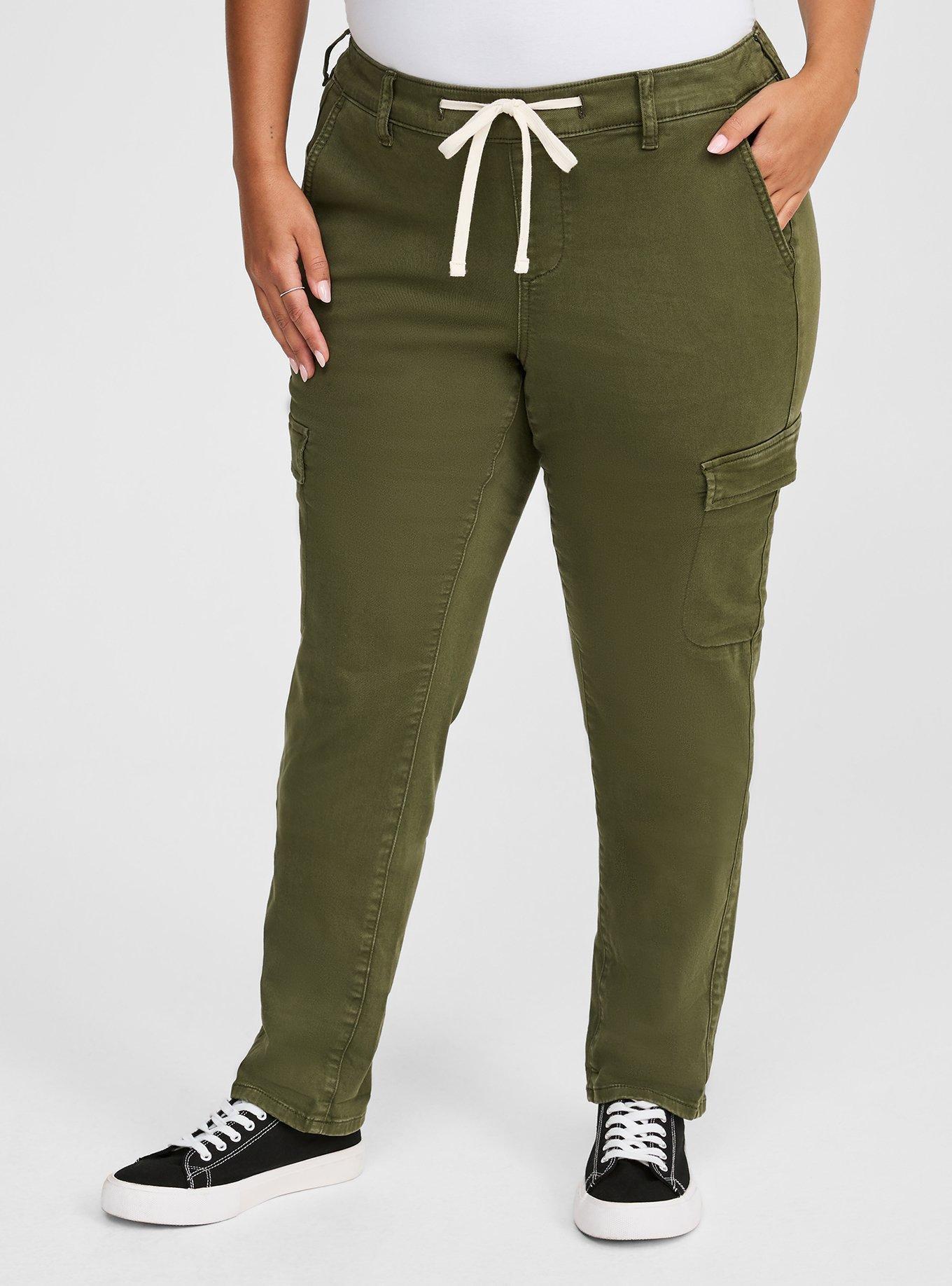 Pull-On Weekend Straight Stretch Twill Cargo Mid-Rise Pant , DEEP DEPTHS, alternate