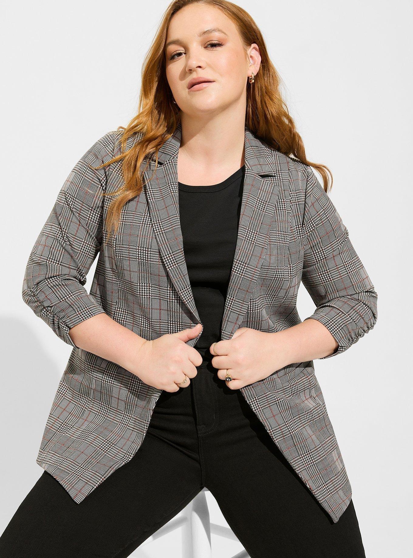 Plus Size Parker Studio Double Knit Blazer Torrid