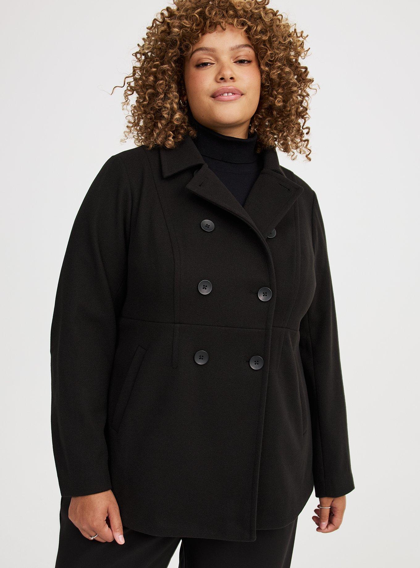 Cozy Double Breasted Peacoat