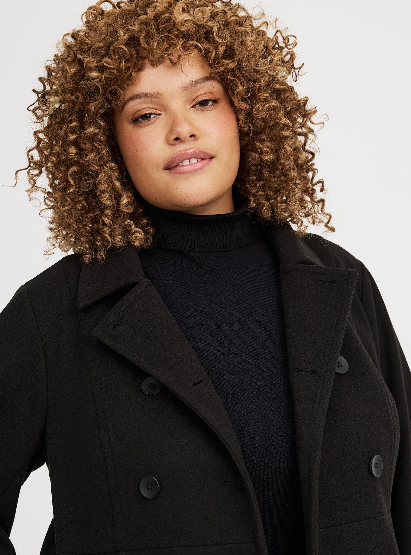 Cozy Double Breasted Peacoat
