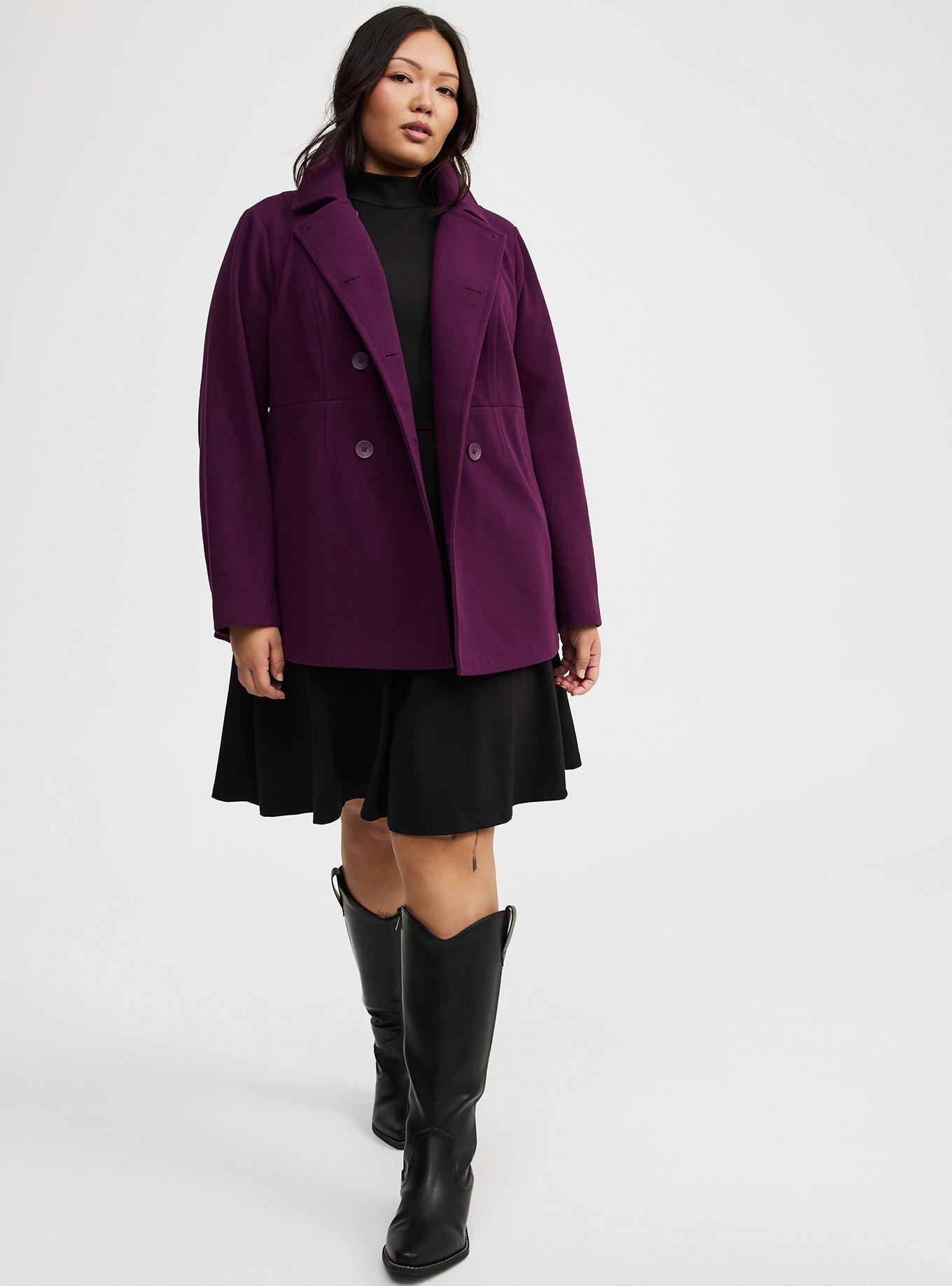 Cozy Double Breasted Peacoat