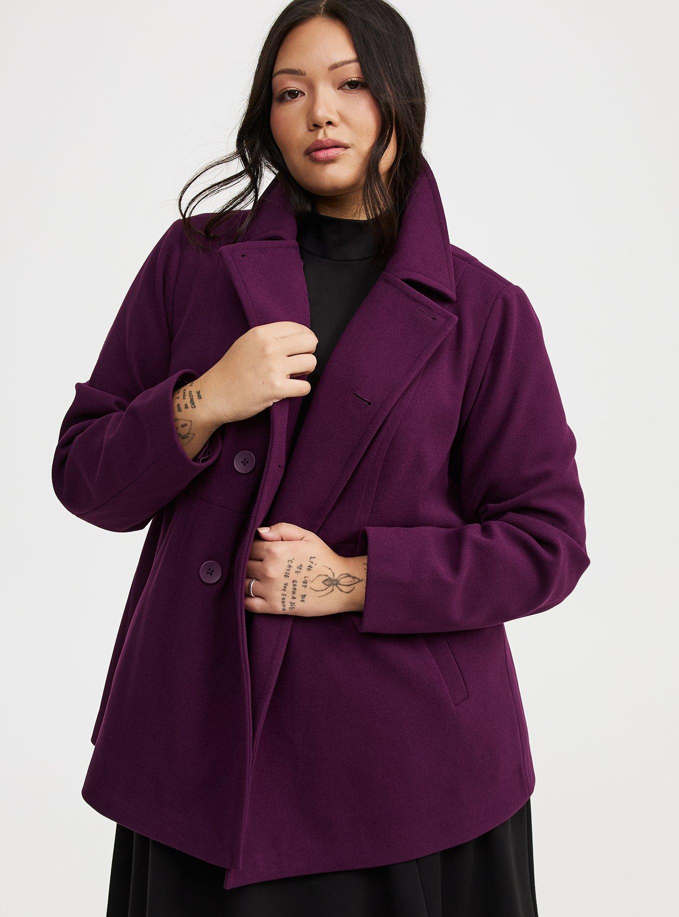 Cozy Double Breasted Peacoat