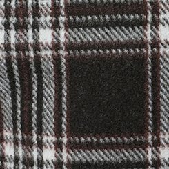 Cozy Double-Breasted Peacoat, SHALL WE PLAID SABLE, swatch