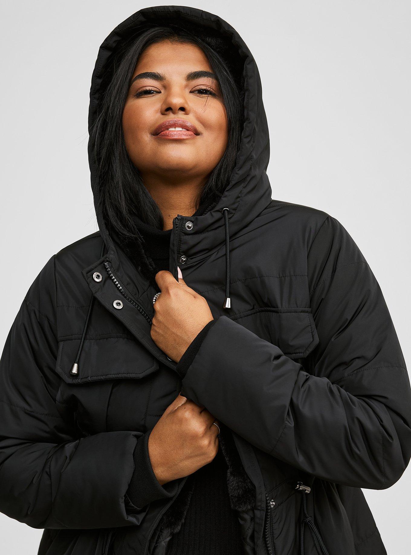 Multi Pocket Fur Lined Parka