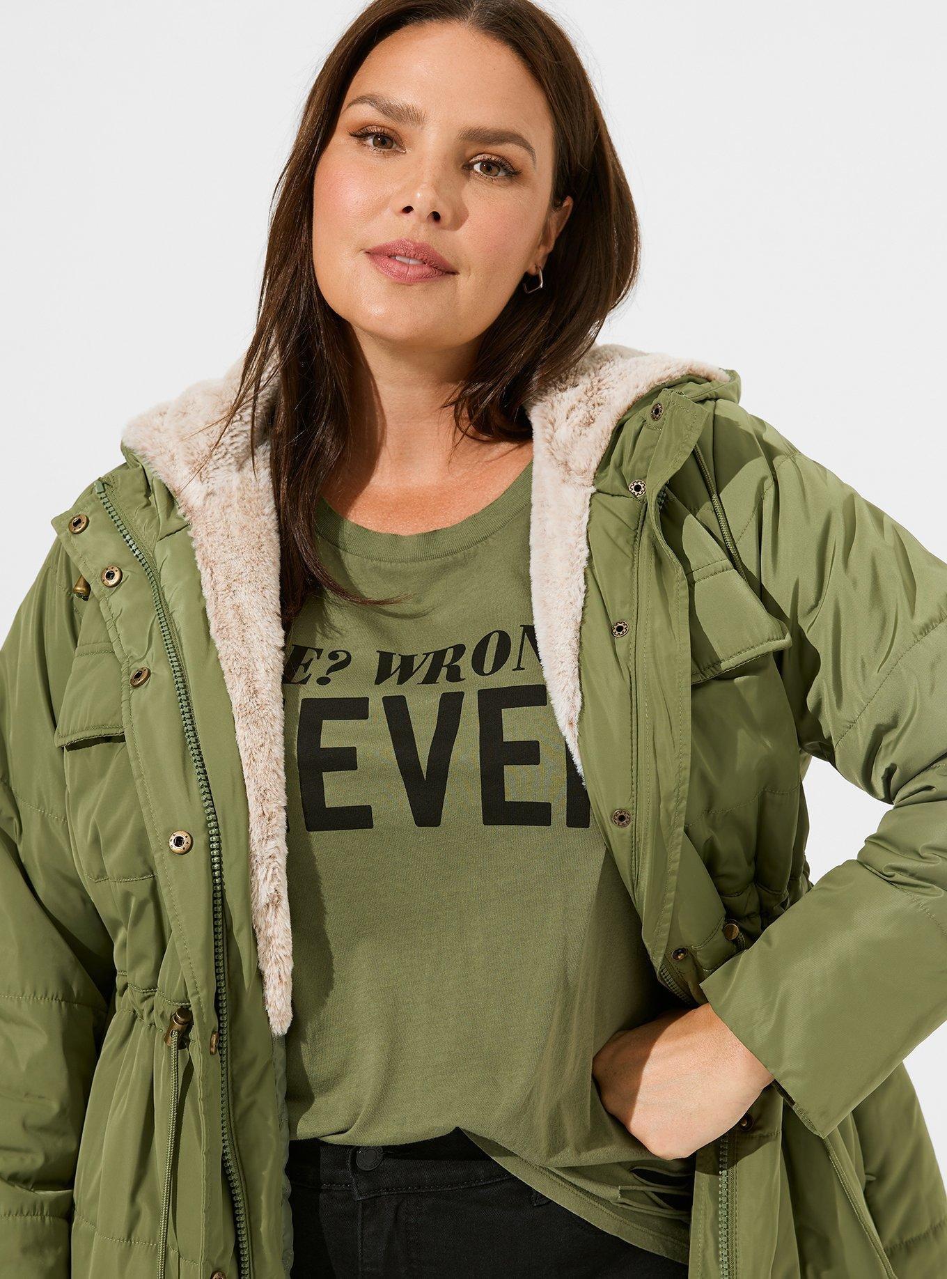 torrid fur lined parka