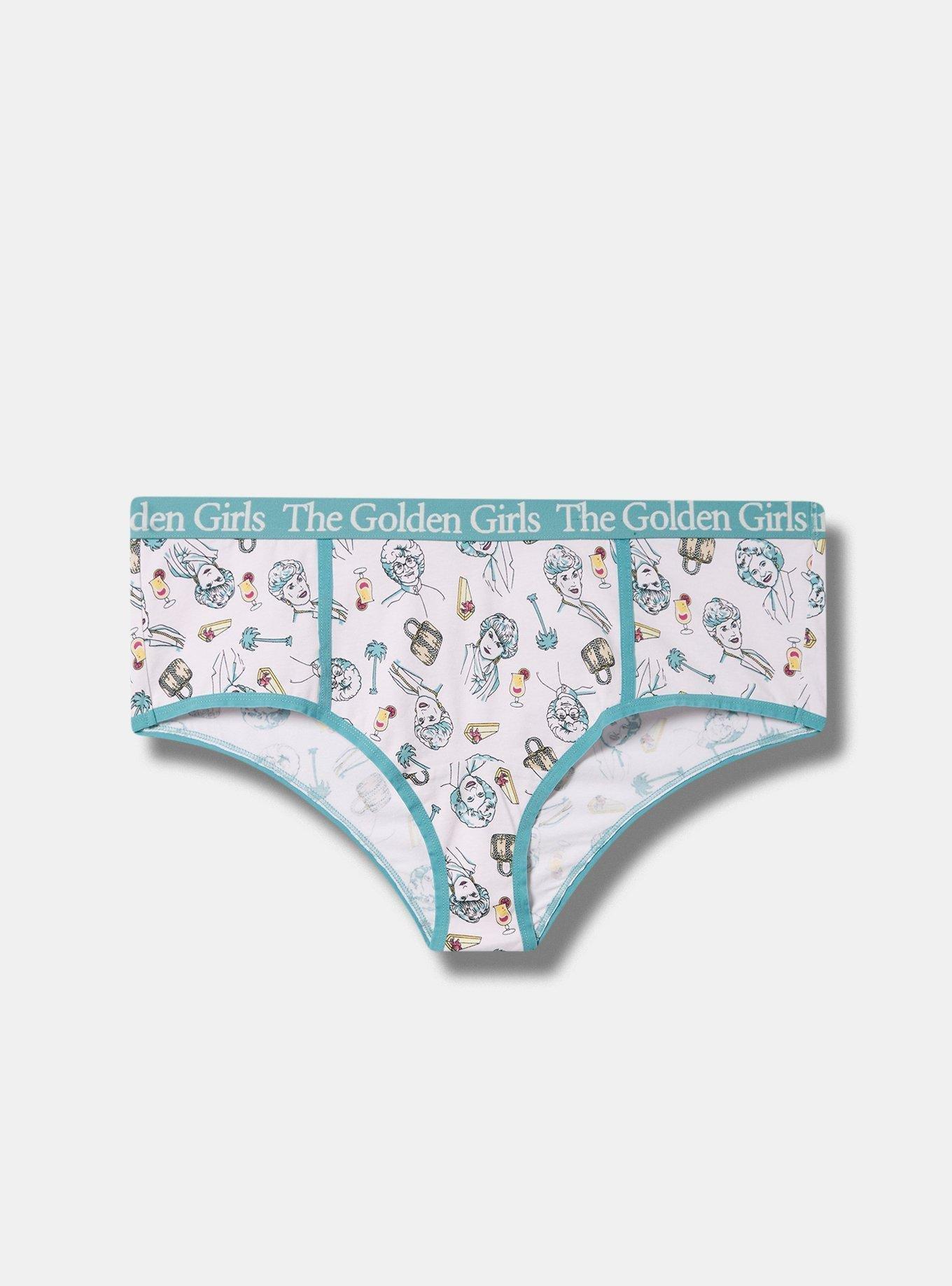 Plus Size Golden Girls Cheeky Mid Rise Cotton Panty, MULTI, hi-res