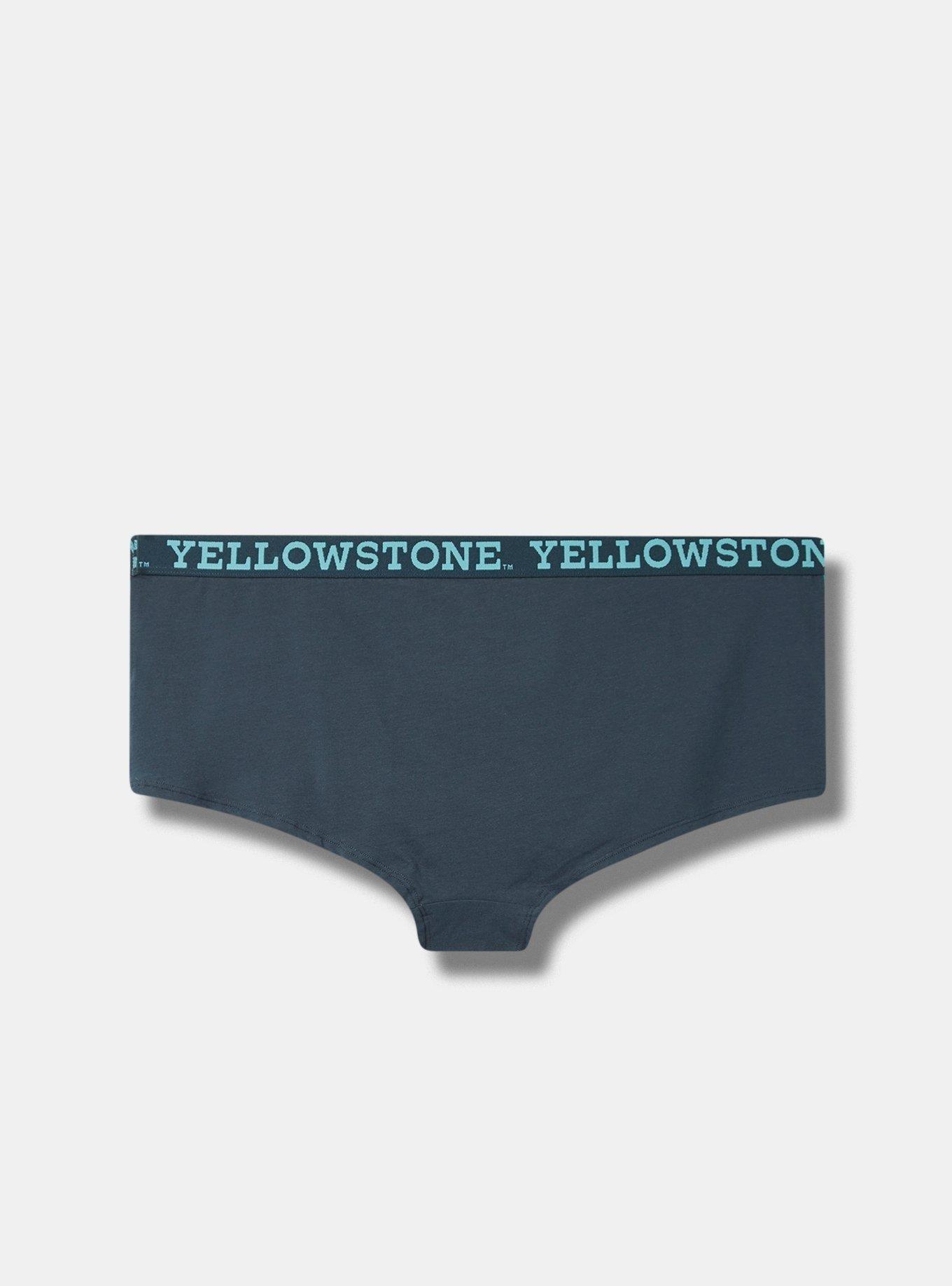 Plus Size - Yellowstone Mid Rise Boyshort Cotton Panty - Torrid