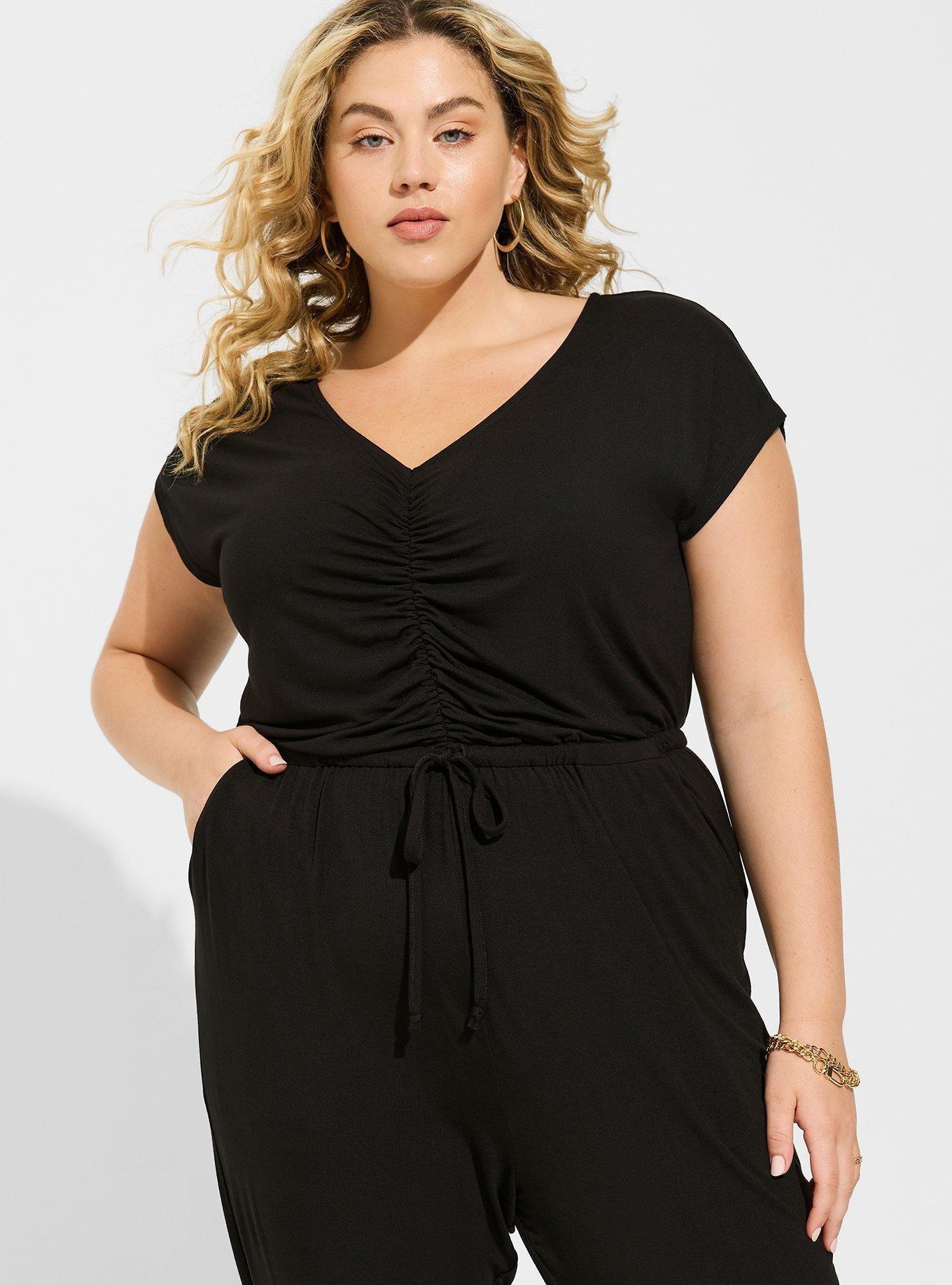 Jersey Dolman Sleeve Jumpsuit  Jumpsuit with sleeves, Plus size