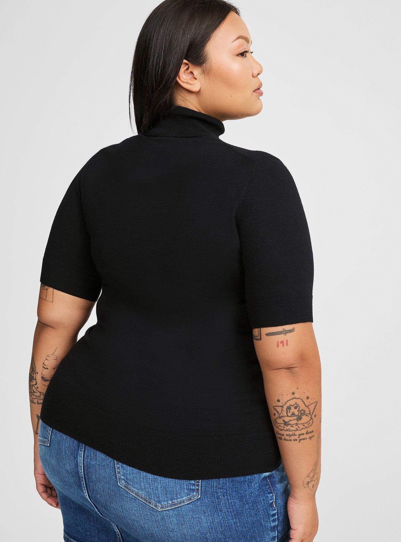 Everyday Soft Turtleneck Sweater, DEEP BLACK, alternate