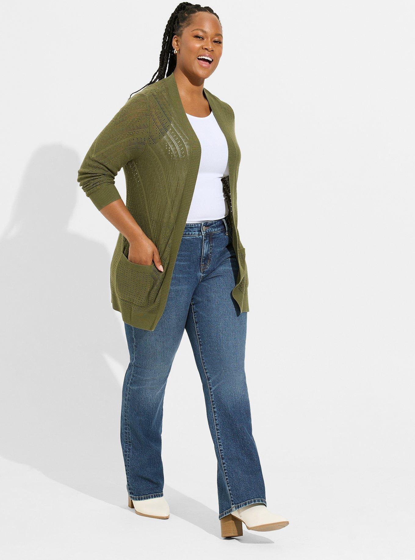 Torrid green outlet sweater