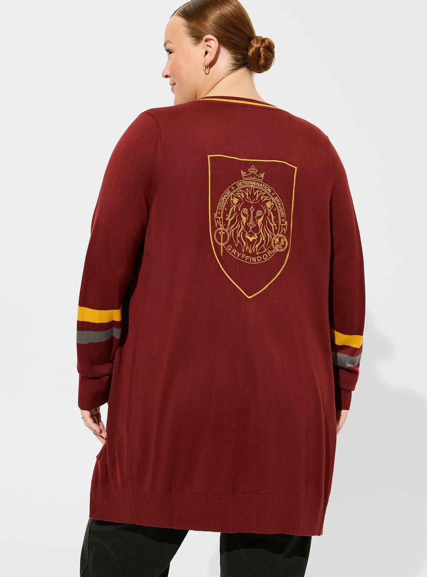 Plus Size Warner Bros Harry Potter Gryffindor Boyfriend Cardigan Torrid