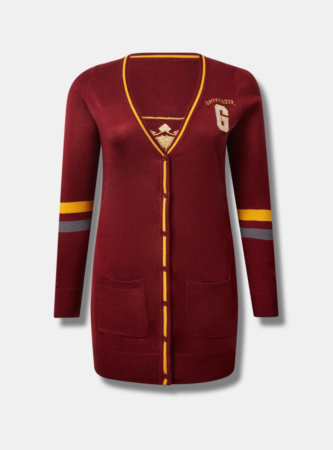 Plus Size Warner Bros Harry Potter Gryffindor Boyfriend Cardigan Torrid