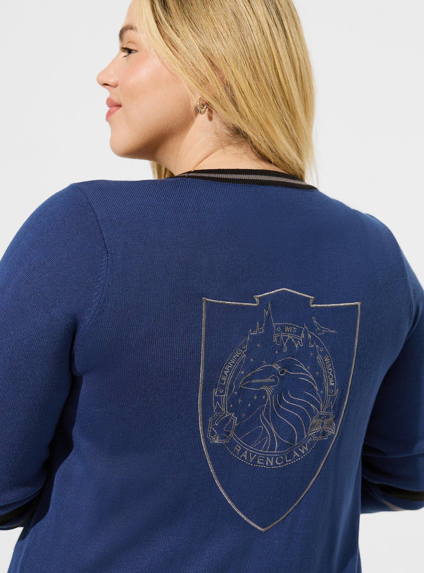 Warner Bros Harry Potter Ravenclaw Boyfriend Cardigan , ESTATE BLUE, alternate