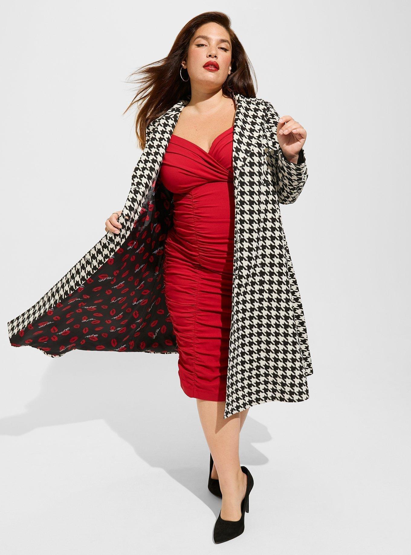 Plus Size - Marilyn Monroe Stretch Button Front Coat - Torrid