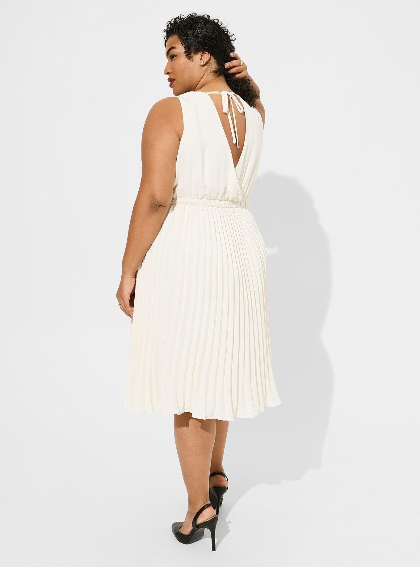 Plus Size Marilyn Monroe Midi Surplice Tie Back Dress Torrid
