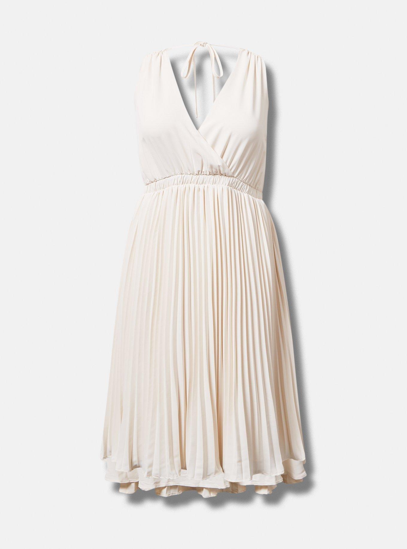 Plus Size - Marilyn Monroe Midi Surplice Tie Back Dress - Torrid