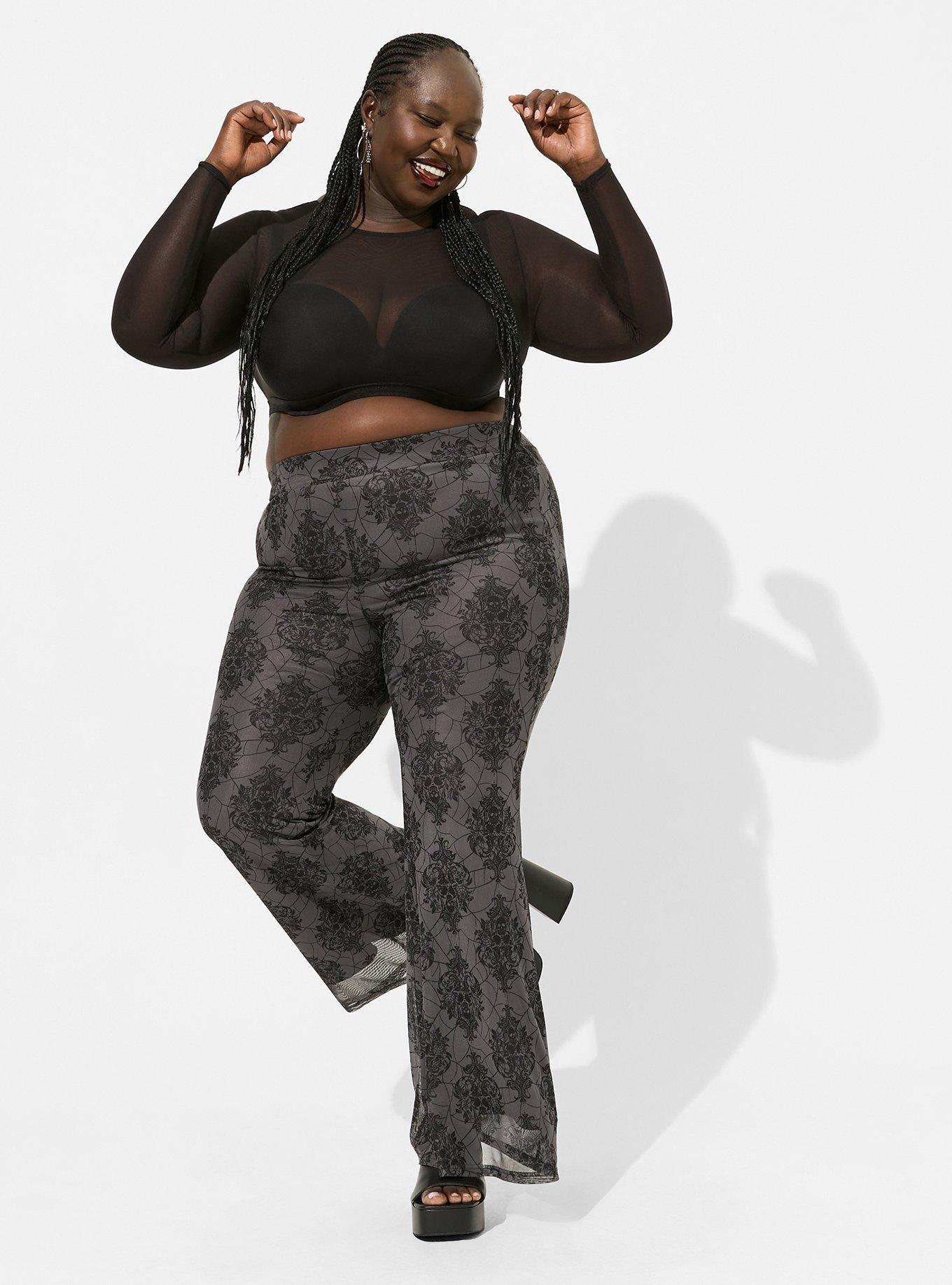 Plus Size - Mesh Flare Pant - Torrid