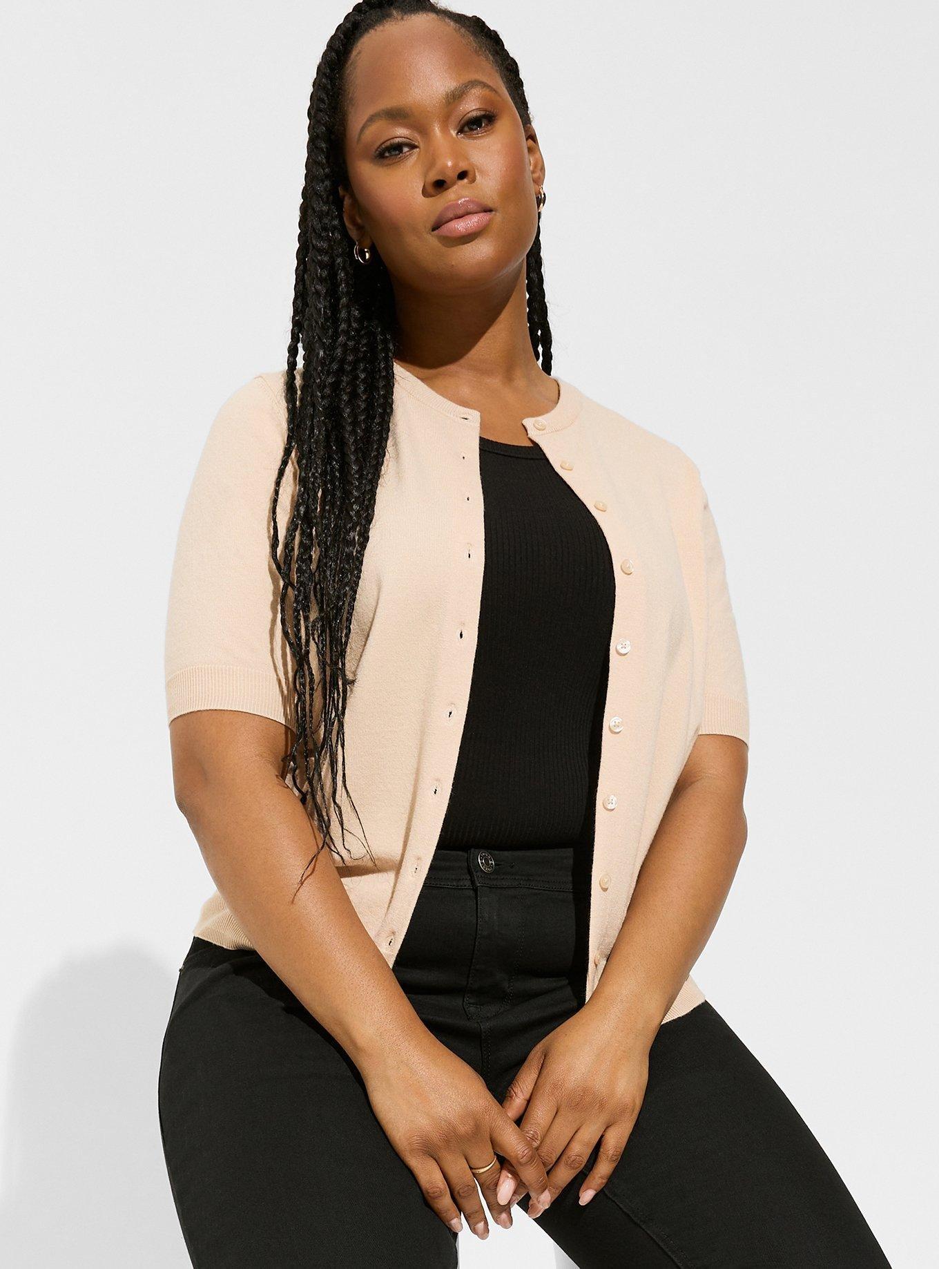 Plus Size - Everyday Soft Cardigan Crew Sweater - Torrid