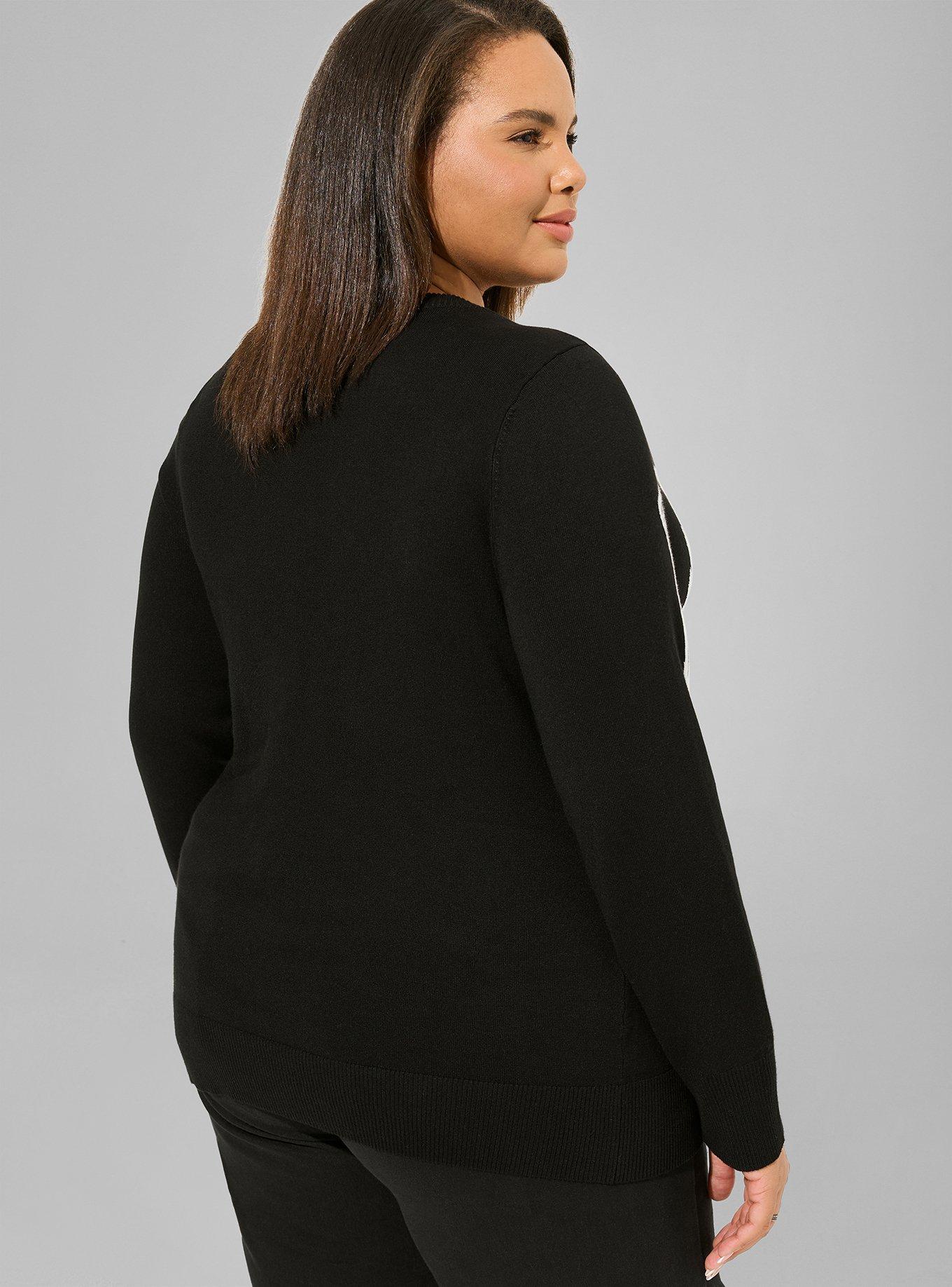 Fitted Cardigan 3/4 Sleeve Sweater