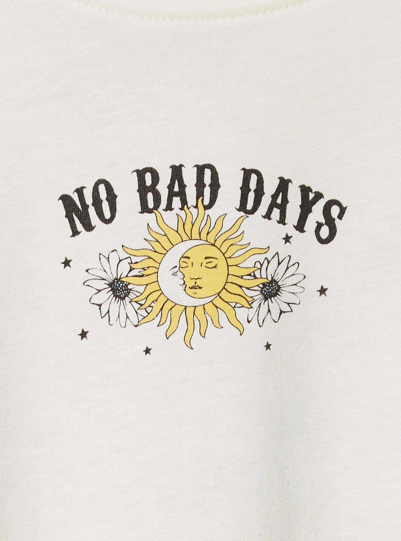 No Bad Days Classic Fit Cotton Crew Neck Tee, MARSHMALLOW, alternate