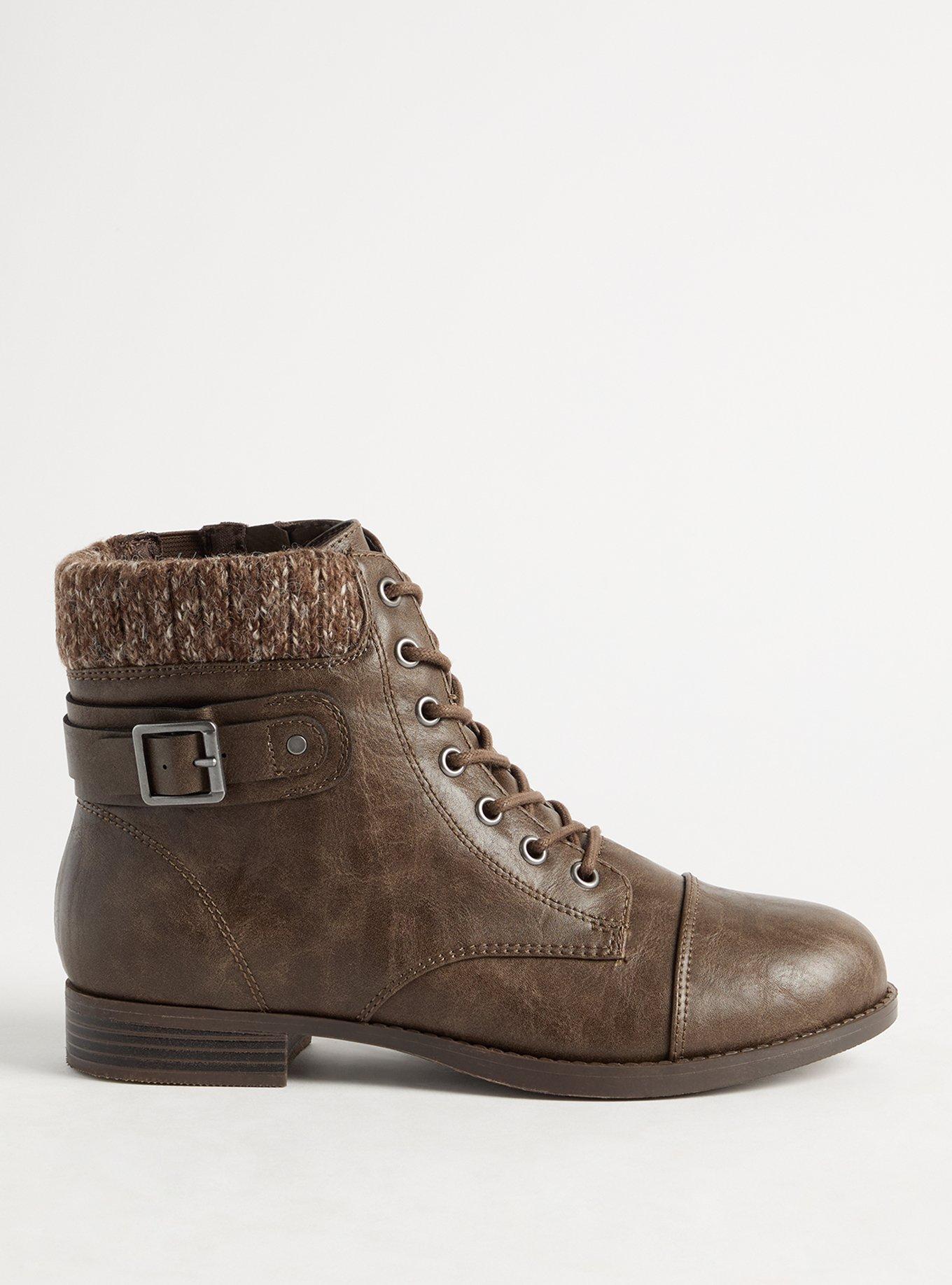 Sweater lace hotsell up boots