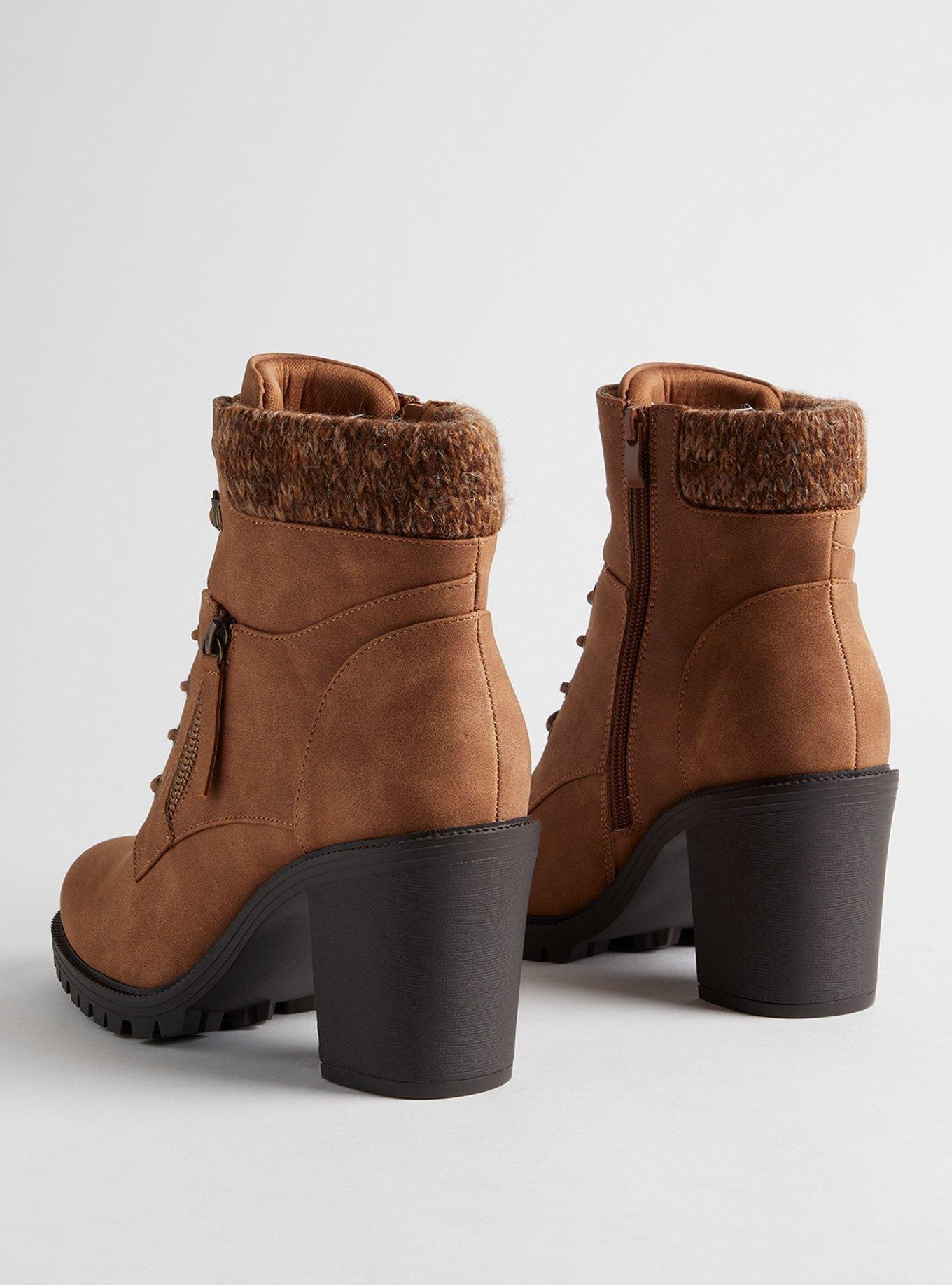 heeled hiker booties