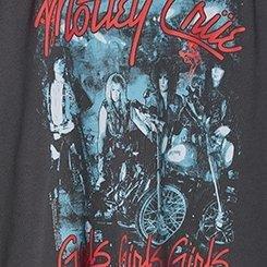 Motley Crue Relaxed Fit Cotton Distressed Tunic Tee, PERISCOPE, swatch