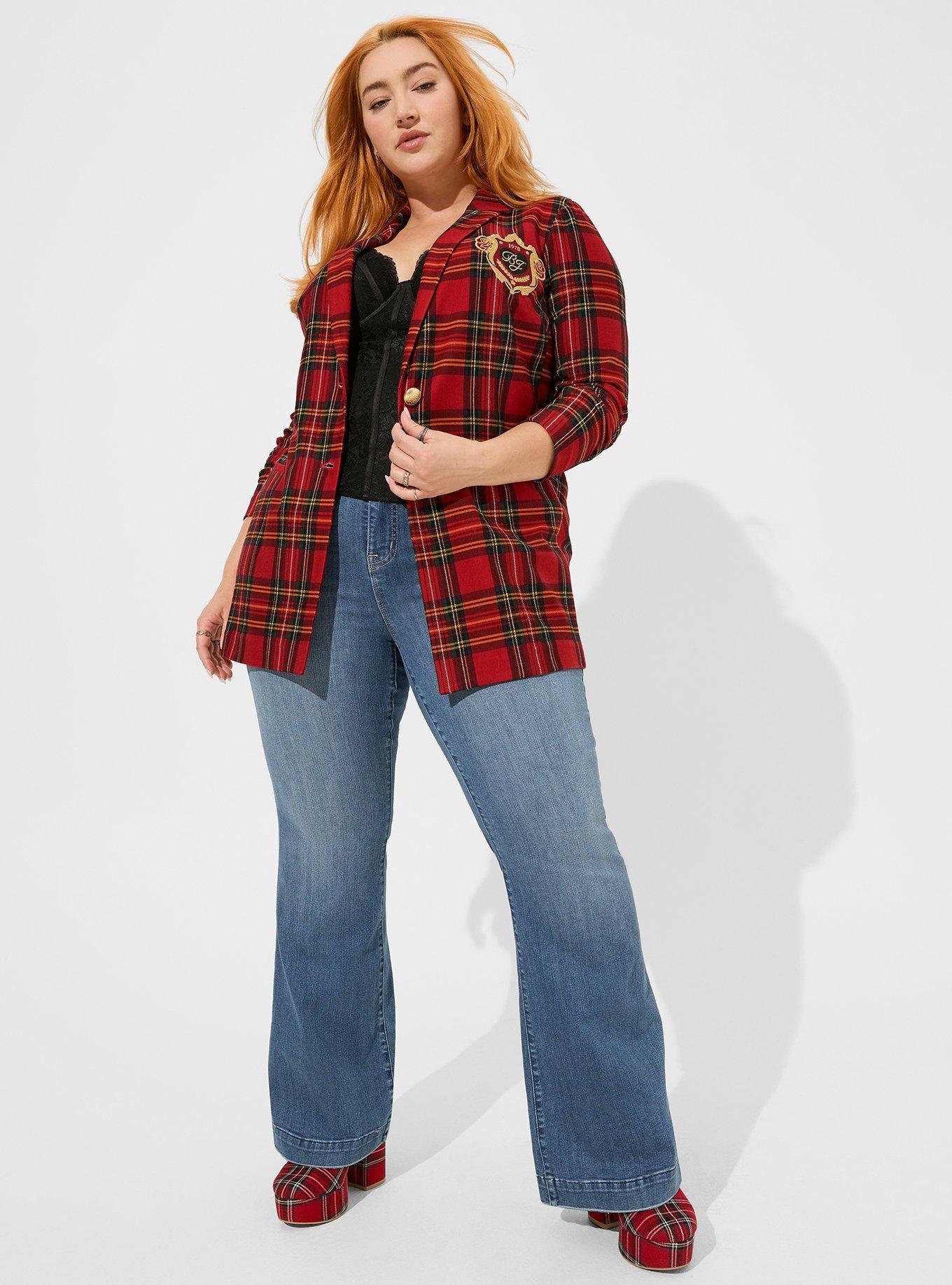 Betsey Johnson Lightweight Ponte Longline Blazer