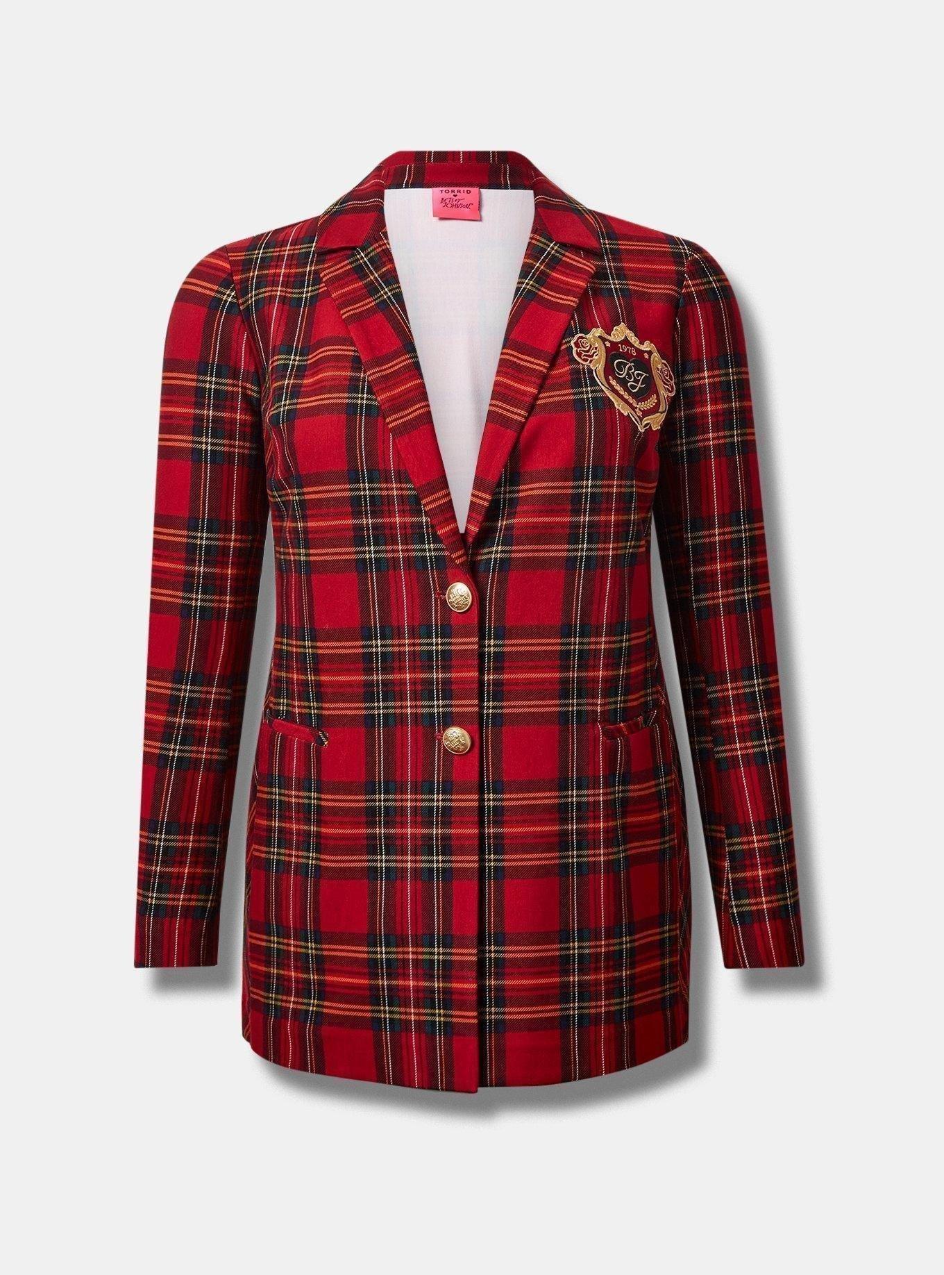 Betsey Johnson Lightweight Ponte Longline Blazer
