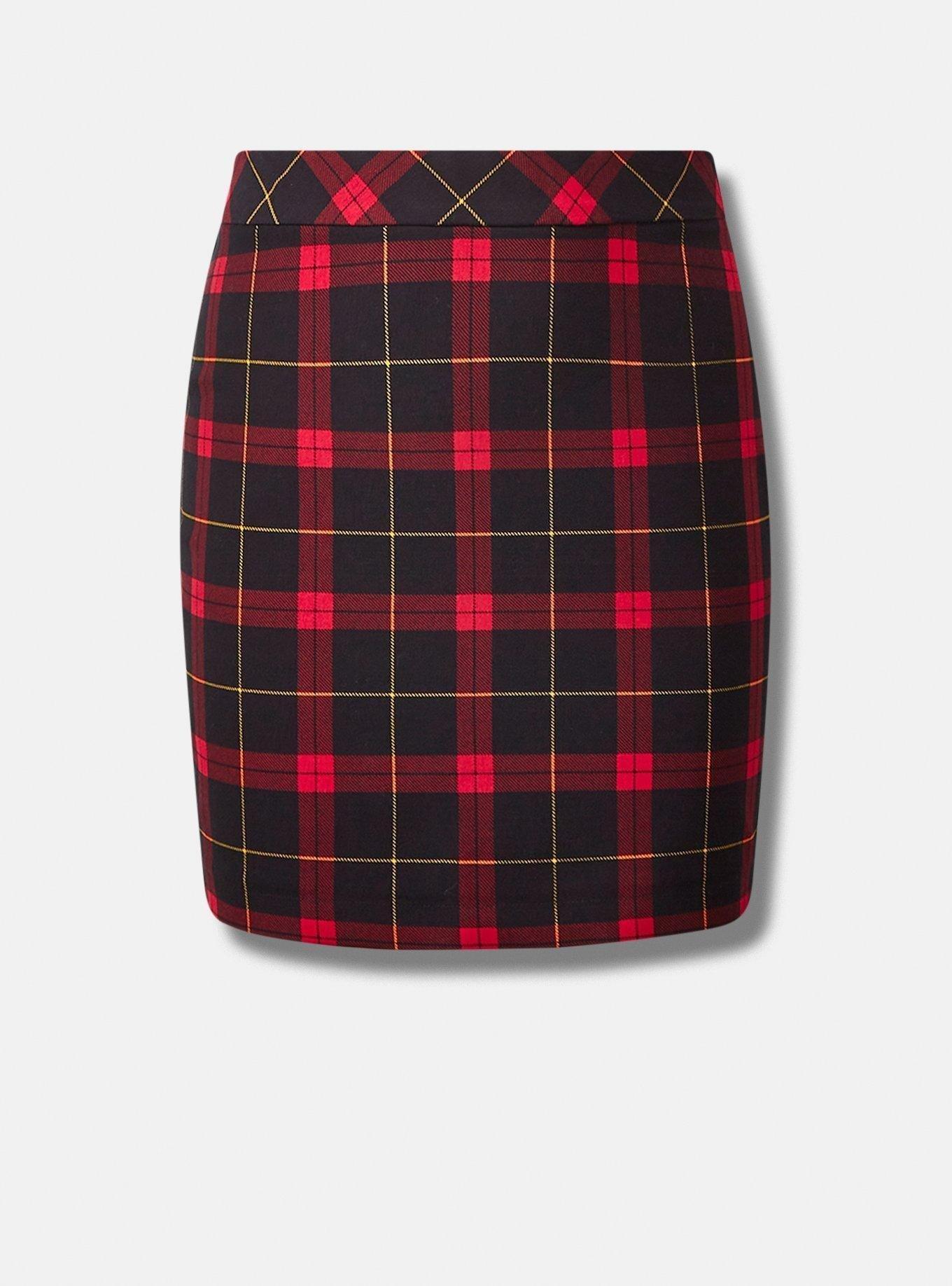 Plaid skirt outlet universal store