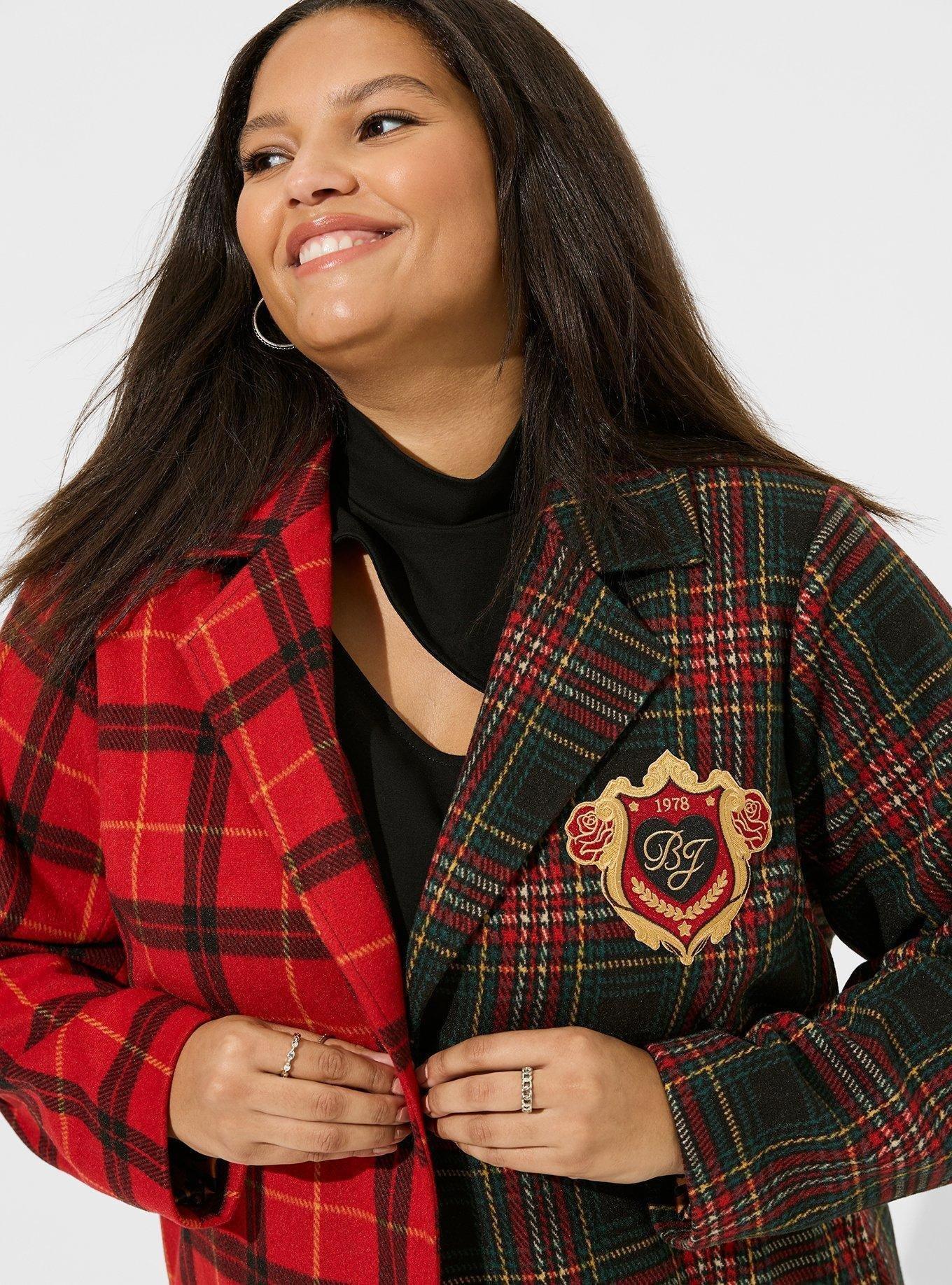 Plus Size - Betsey Johnson Lightweight Car Coat - Torrid