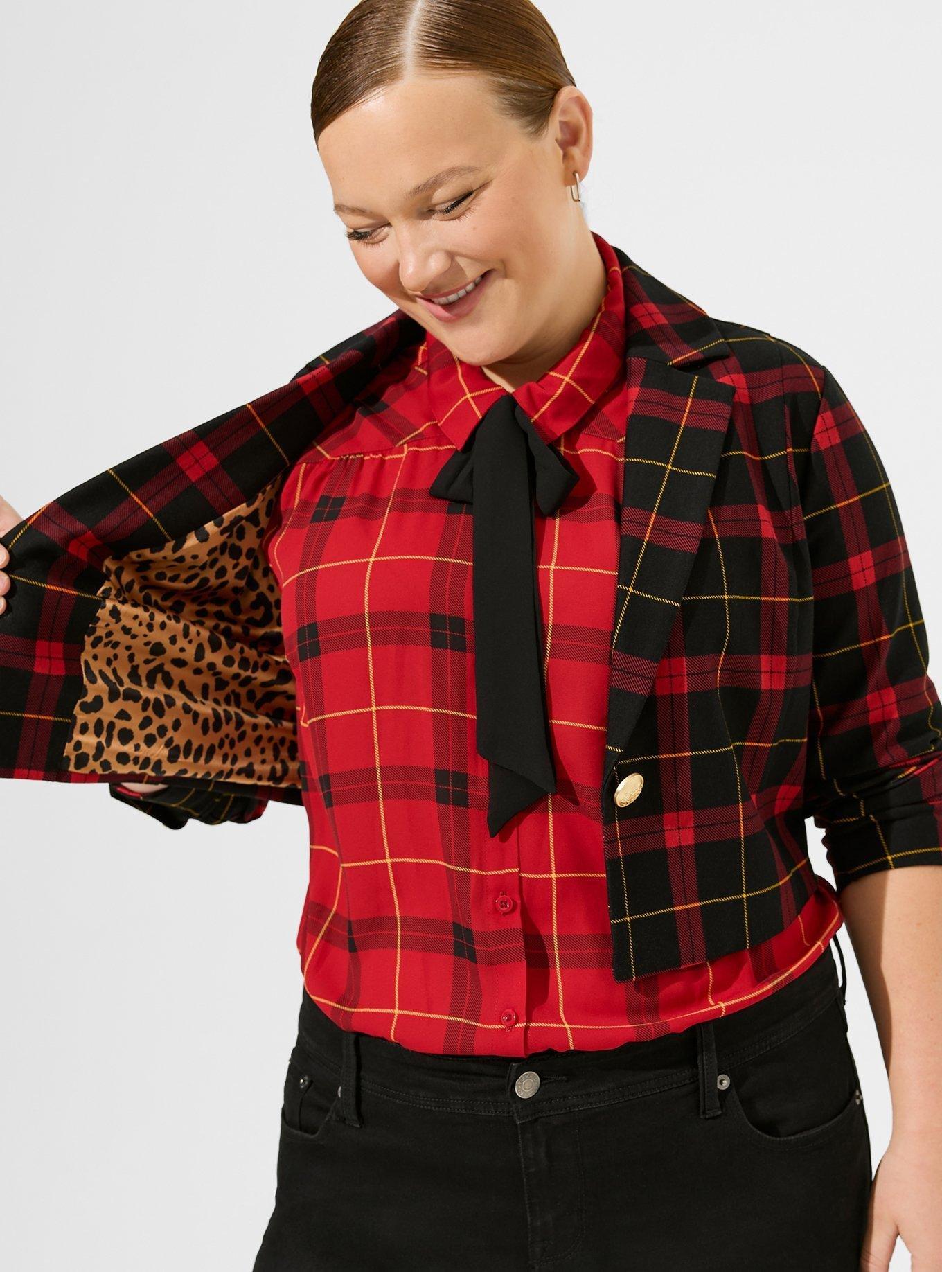 Plus Size - Betsey Johnson Luxe Ponte Bolero Blazer - Torrid