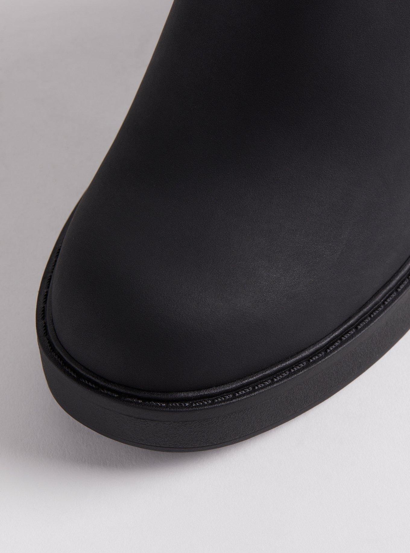 Platform Chelsea Rain Bootie (WW), BLACK, alternate