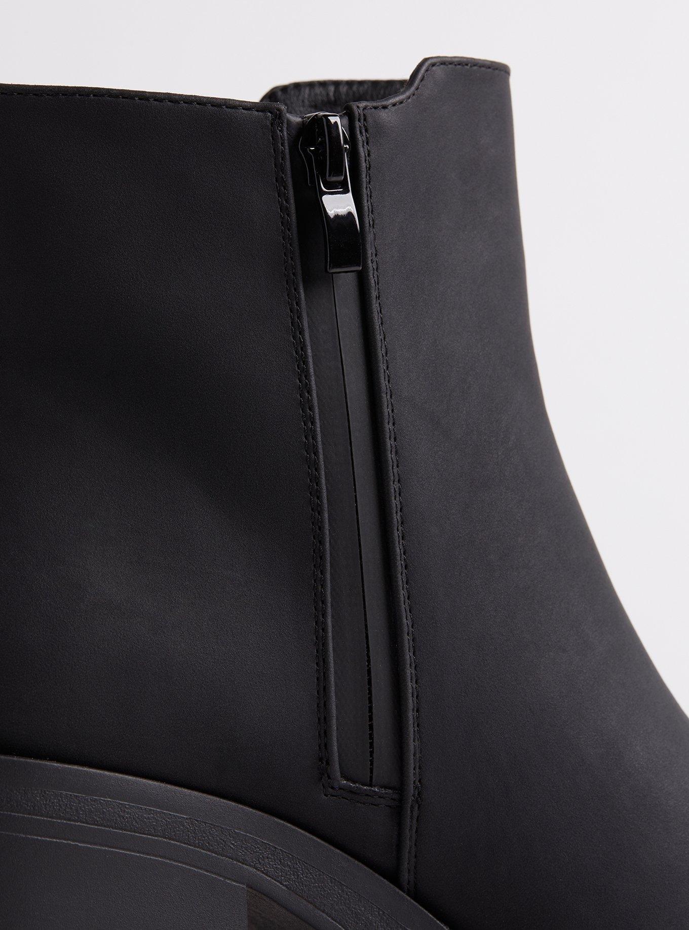 Platform Chelsea Rain Bootie (WW), BLACK, alternate