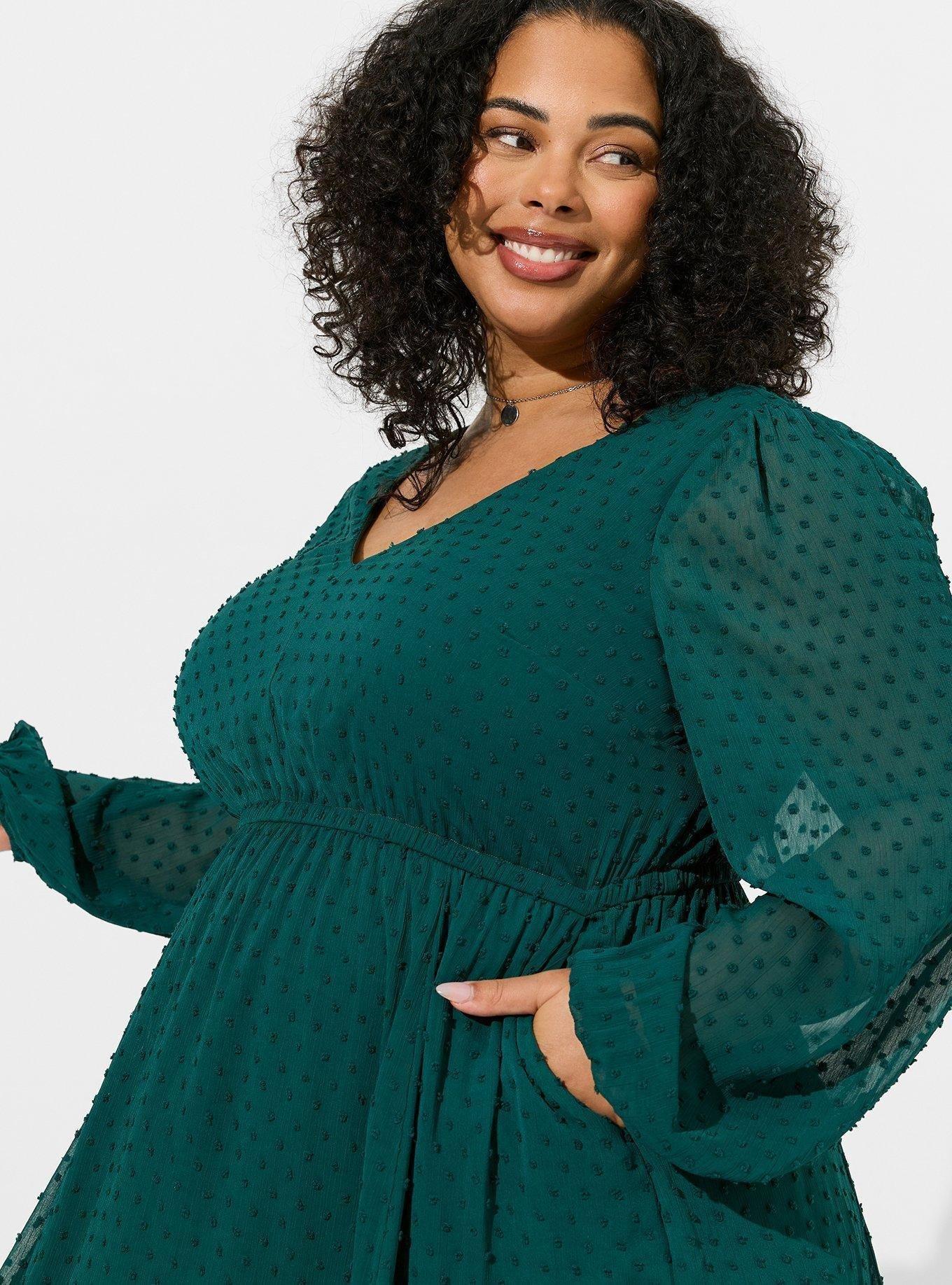 Plus Size - Polka Dot Shirt Dress - Torrid