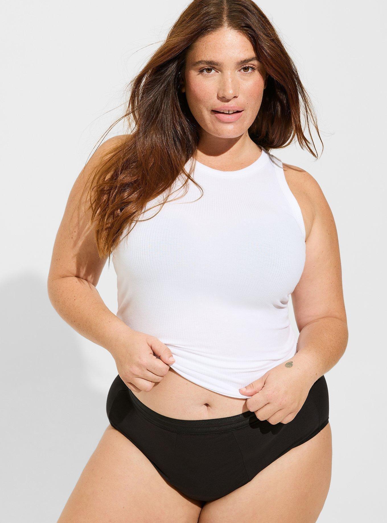 Plus Size - Leakproof Cotton Mid Rise Hipster Panty - Torrid