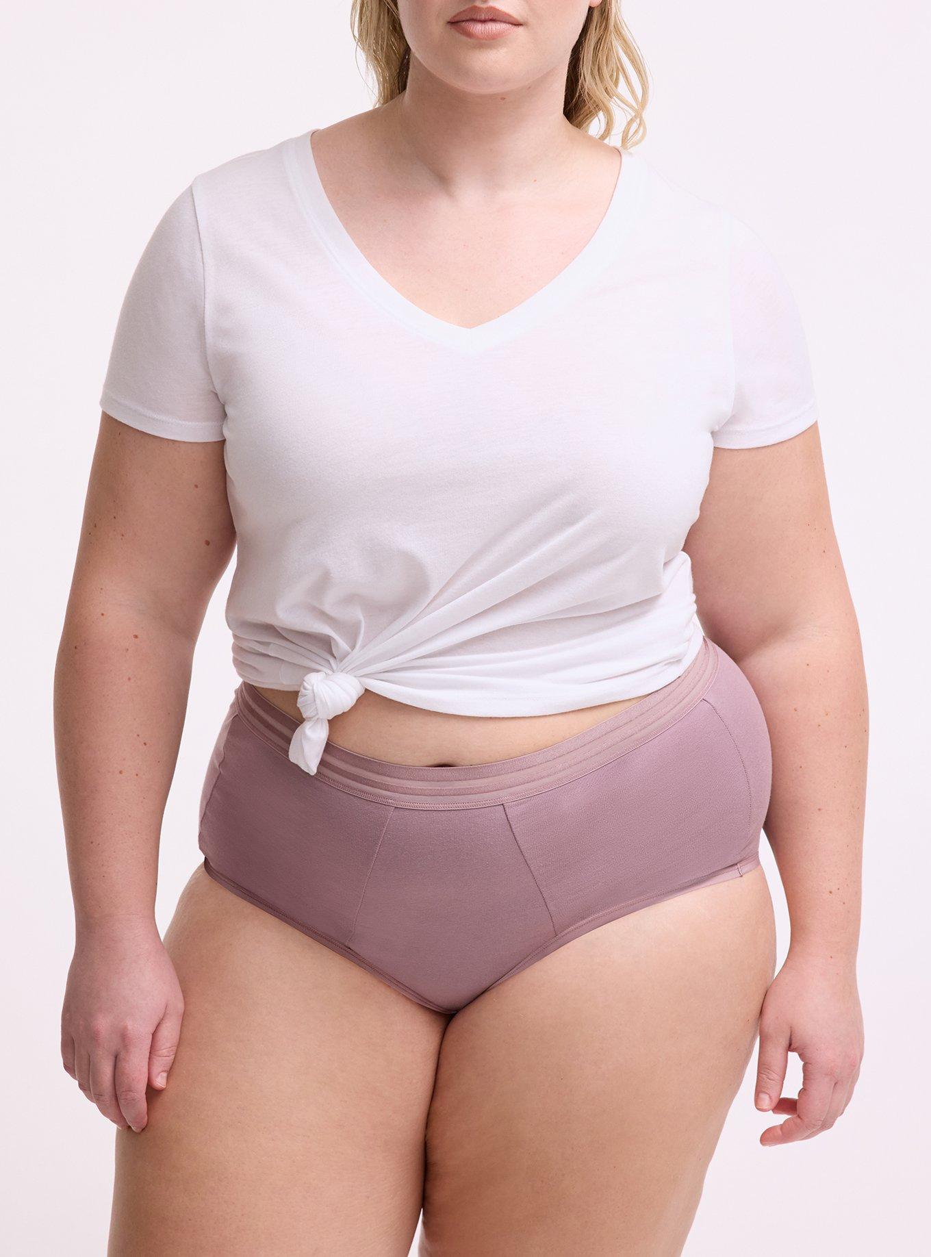 Leakproof Cotton Mid-Rise Hipster Panty, TOADSTOOL, alternate