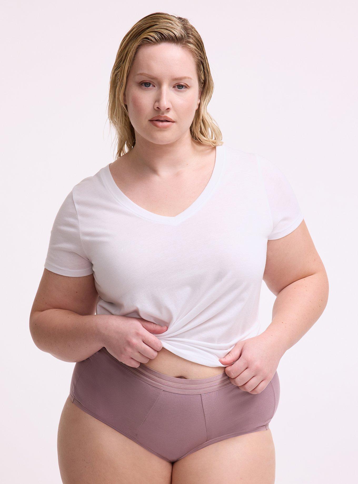 Leakproof Cotton Mid-Rise Hipster Panty, TOADSTOOL, hi-res