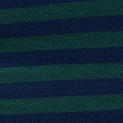 Plus Size Leakproof Cotton Mid-Rise Hipster Panty, PUNK STRIPE MEDIEVAL BLUE JUNE BUG, swatch