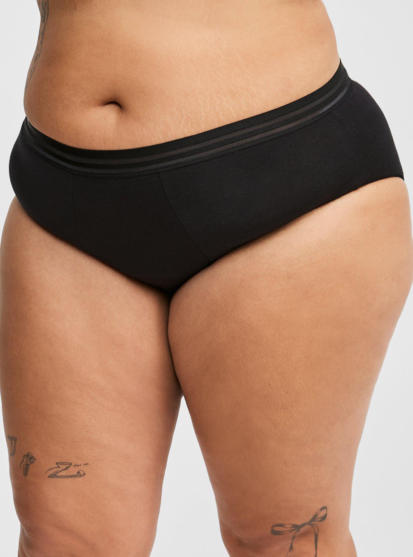 Plus Size - Leakproof Cotton Mid Rise Hipster Panty - Torrid