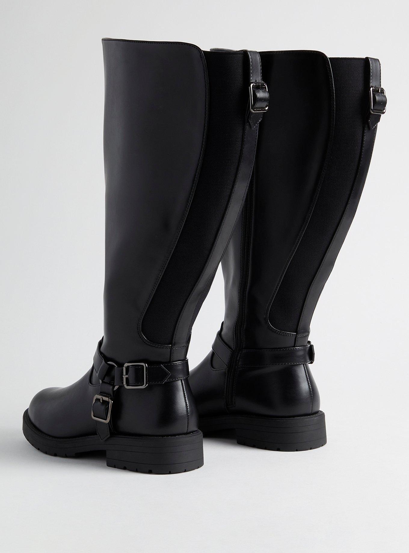 Moto Flat Knee Boot (WW